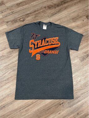 Syracuse Orange Shirt Mens Medium Dark Grey Heather NCAA Football Graphic Tee
